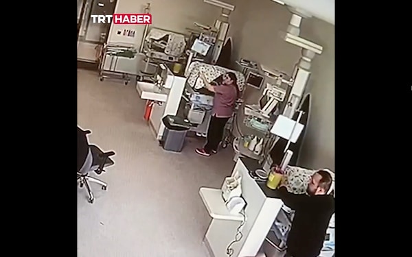 Görüntülerdeki sağlık çalışanlarından Hubeydullah Görmez, o anda yaşananları anlattı. Görseli