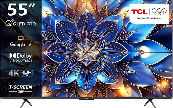 TCL 55T7BGTV QLED 4K UHD 55" Uydulu Google TV