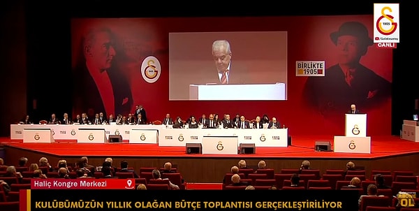 Galatasaray bugün Olağan Bütçe Görüşmesi'ni gerçekleştirdi.