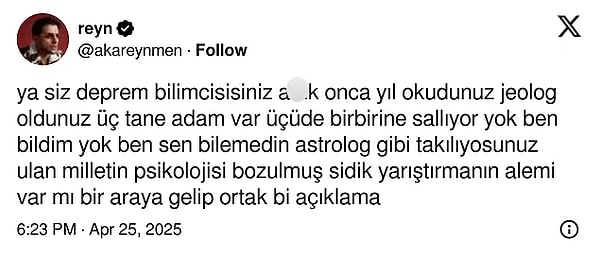 İşte o tweet: