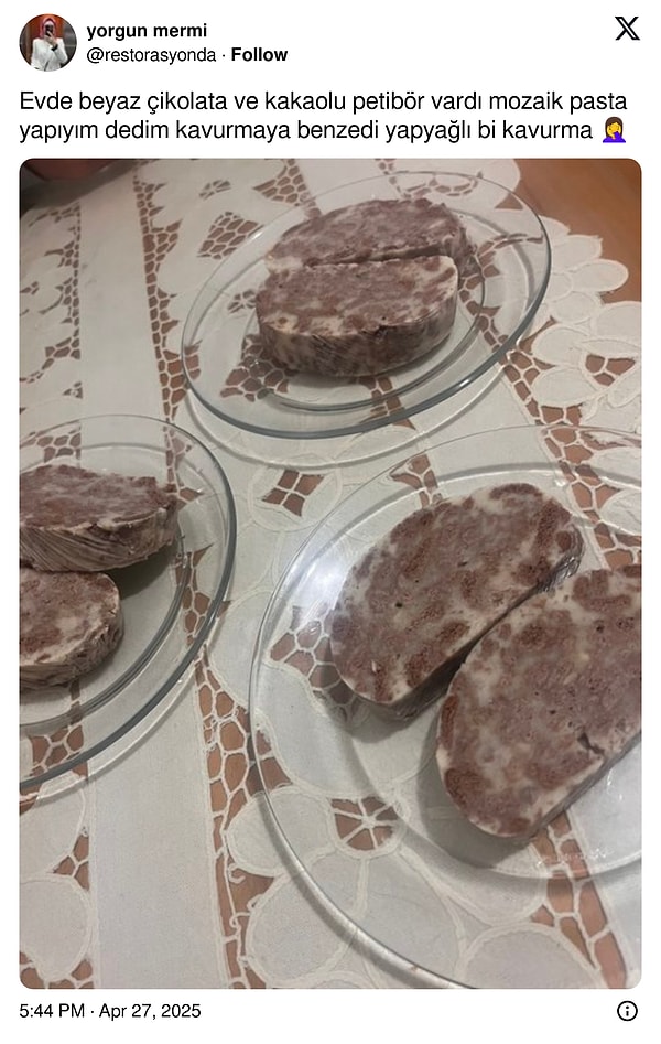 Tam yumurta kırmalık.