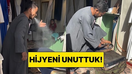 Mısır’da Ağzıyla Su Püskürterek Ütü Hizmeti Veren Esnafın O Anları Akıl Tutulması Yaşattı