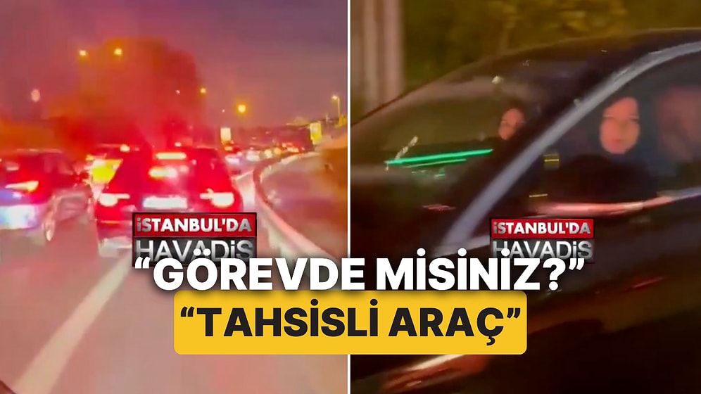 İstanbul'da Motokuryeyle Tartışmaya Giren Lüks Çakarlı Aracın Kime Ait Olduğu Ortaya Çıktı