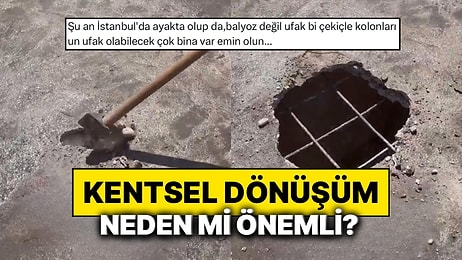 Bir İnşaat Mühendisi Yıkılan Binanın Betonunun Kalitesizliğine Dikkat Çekti: Balyoz ile Kolayca Delik Açıldı