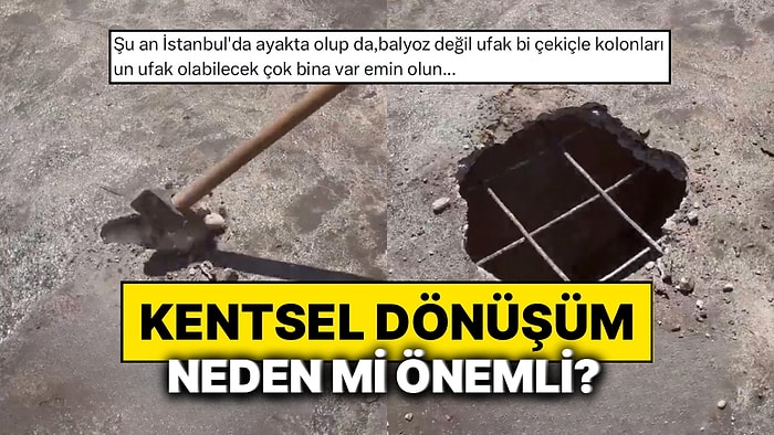 Bir İnşaat Mühendisi Yıkılan Binanın Betonunun Kalitesizliğine Dikkat Çekti: Balyoz ile Kolayca Delik Açıldı