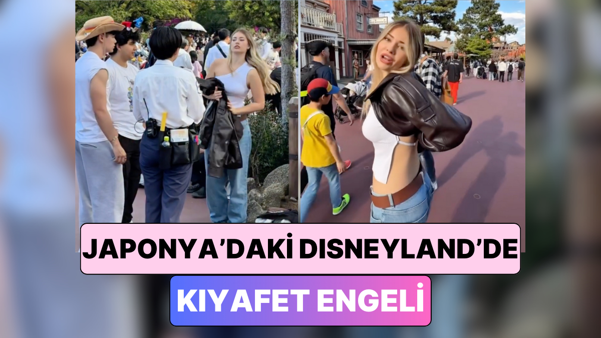 Japonya'da Disneyland'de Sırt Dekolteli Tişört Giyince Polis Uyarısı!
