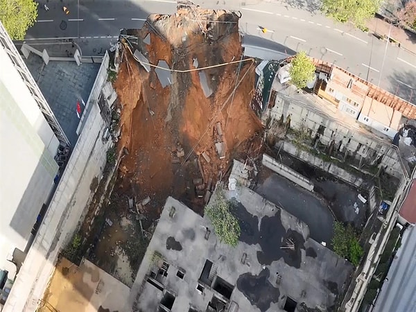 Çökmeyle ilgili İstanbul Büyükşehir Belediyesi'nden açıklama geldi: