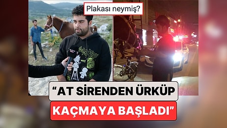Mersin'de Fıkra Gibi Olay: Atı ile Gezen Gence "Alkollü Araç Kullanmaktan" Ceza Yazıldı