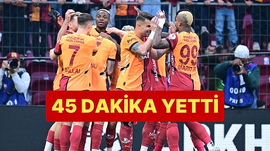 Galatasaray, Sivasspor'u 45 Dakikada 4-1 Yendi