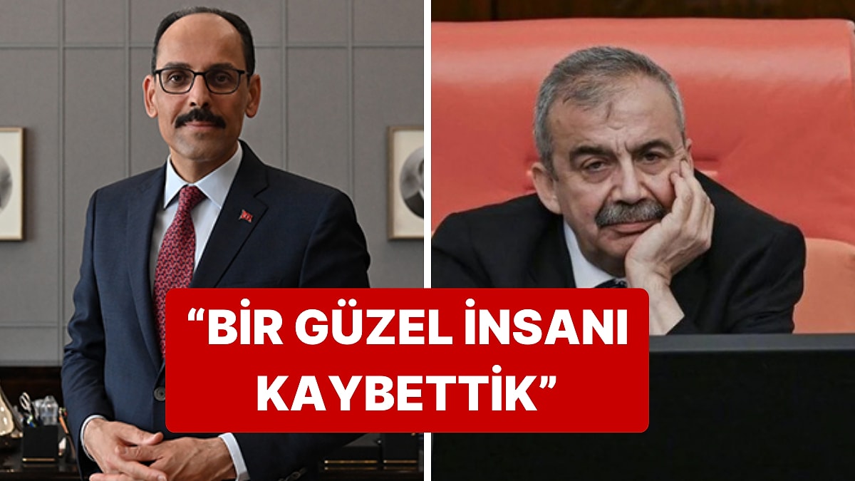 MİT BaşkanI İbrahim Kalın&apos;ın İlk Mesajı Sırrı Süreyya Önder Oldu