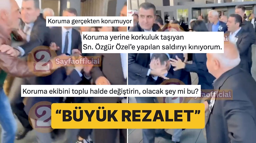 Özgür Özel'e Yakın Mesafeden Yapılan Yumruklu Saldırı Sonrası Vatandaşlardan Korumalara Tepkiler Yükseldi