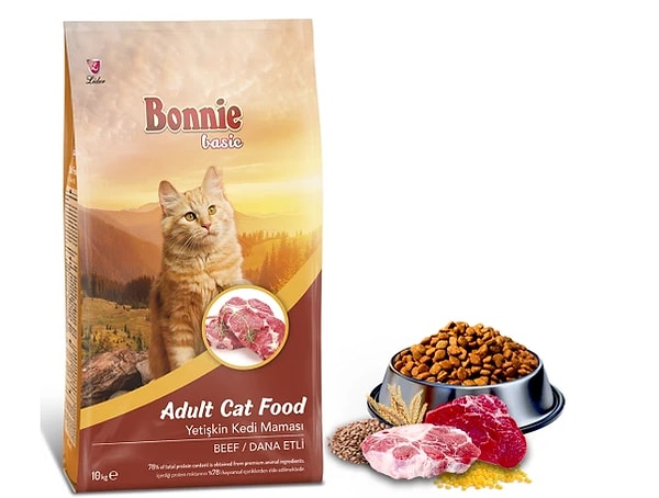 Bonnie Beef Dana Etli Yetişkin Kedi Maması 10 kg