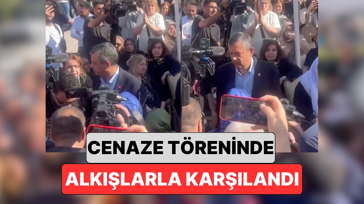 Sırrı Süreyya Önder&apos;in Cenaze Törenine Katılan Özgür Özel Alkışlarla Karşılandı
