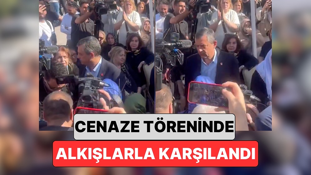 Sırrı Süreyya Önder'in Cenaze Törenine Katılan Özgür Özel Alkışlarla Karşılandı