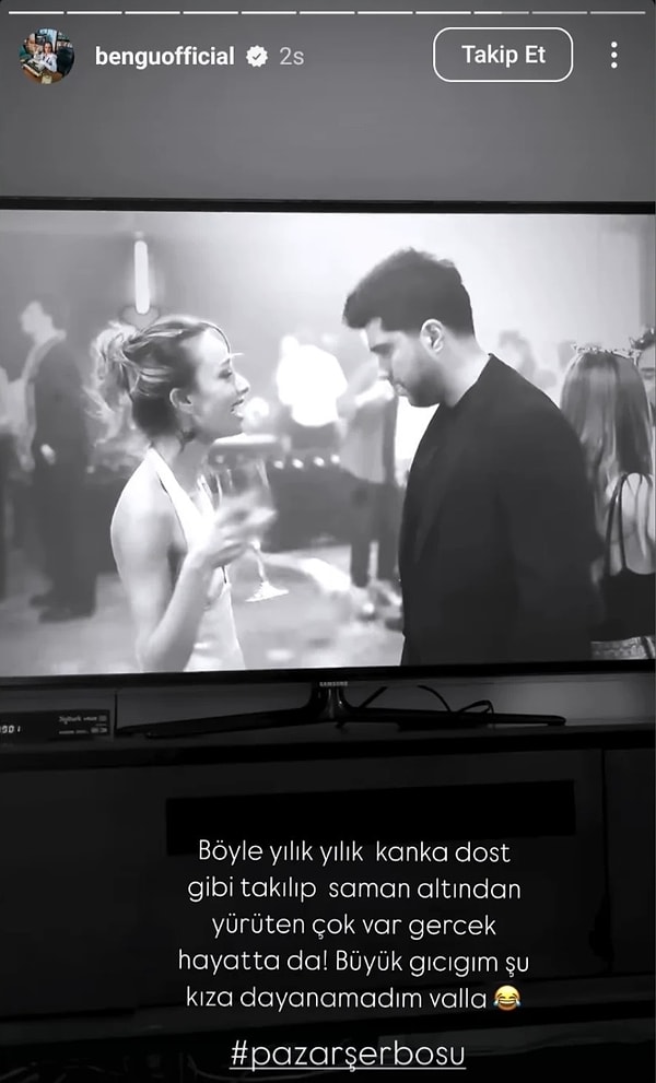 Geçtiğimiz günlerde Bengü'den beklenmeyen, epey de göndermeli bulunan bir paylaşım geldi!