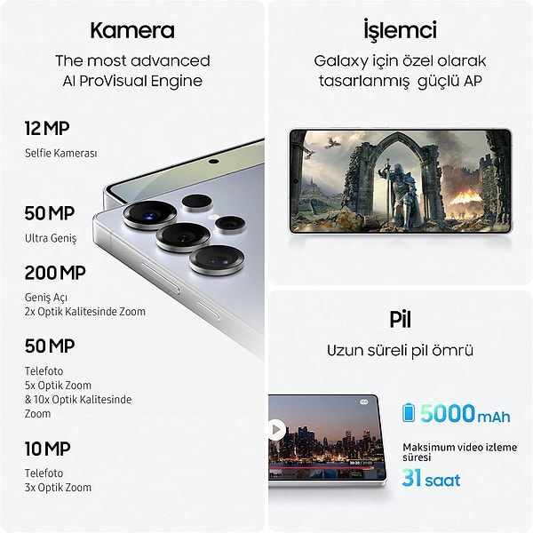 200 MP kameradan, Snapdragon 8 Gen 4 işlemciye kadar her detayıyla güçlü bir deneyim sunuyor. Yüksek çözünürlüklü ekranı, şık tasarımı ve gelişmiş yazılım özellikleriyle, mobil dünyada fark yaratıyor.