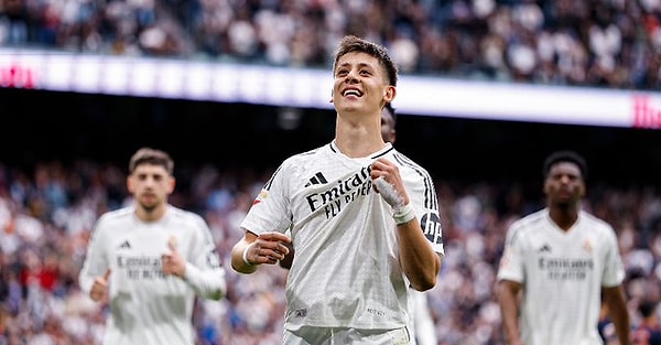 Real Madrid, Celta Vigo'yu, 3-2'lik skorla geçerken karşılaşmanın açılış golü Arda'dan gelmişti Görseli