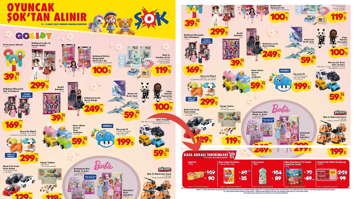 ŞOK&apos;a Barbie Büyüleyici Parti Bebekleri Geliyor! 10 Mayıs 2025 ŞOK Aktüel Ürünler Kataloğu