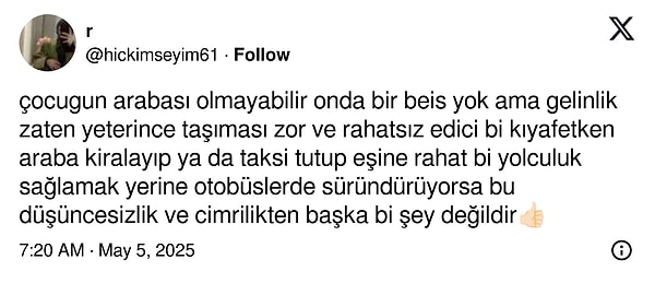 Otobüs yerine taksiye binilemez miydi?