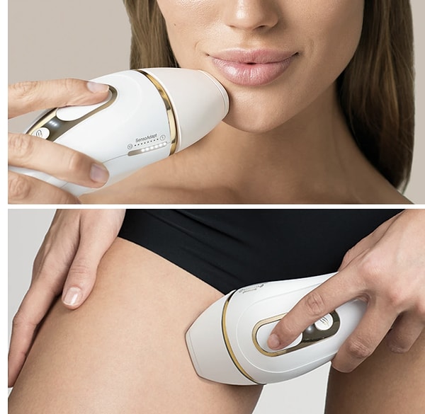 Herkesin cilt tonu farklıdır ve bu fark, lazer epilasyon sonuçlarını doğrudan etkileyebilir. İşte tam da bu nedenle Braun Silk·Expert Pro5, UV korumalı SensoAdapt™ teknolojisiyle öne çıkıyor.