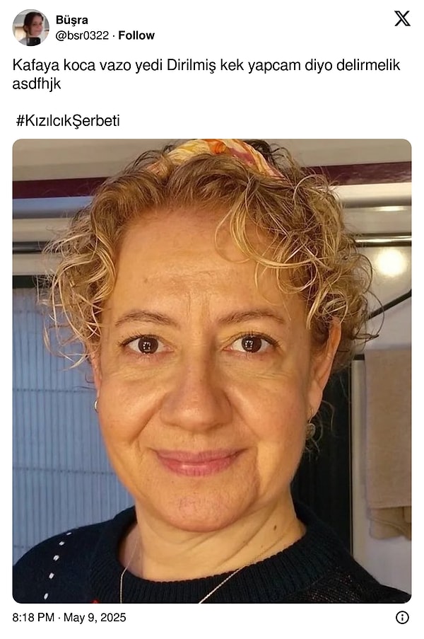 "Mis gibi kek yaptım Kıvılcım hanım"