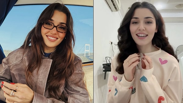 Nei video, le espressioni facciali, il sorriso, gli sguardi... Tutto è quasi una copia esatta di Hande Erçel.