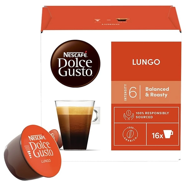 Nescafe Dolce Gusto Lungo 16 Kapsül 89.6 Gr