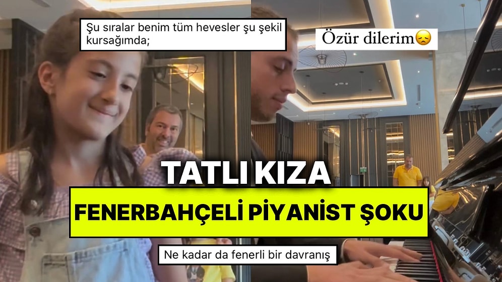 Küçük Kız, Piyanistin “Aşkın Olayım” Çalmasını İstedi: Fenerbahçeli Adam 100. Yıl Marşı’yla Cevap Verdi