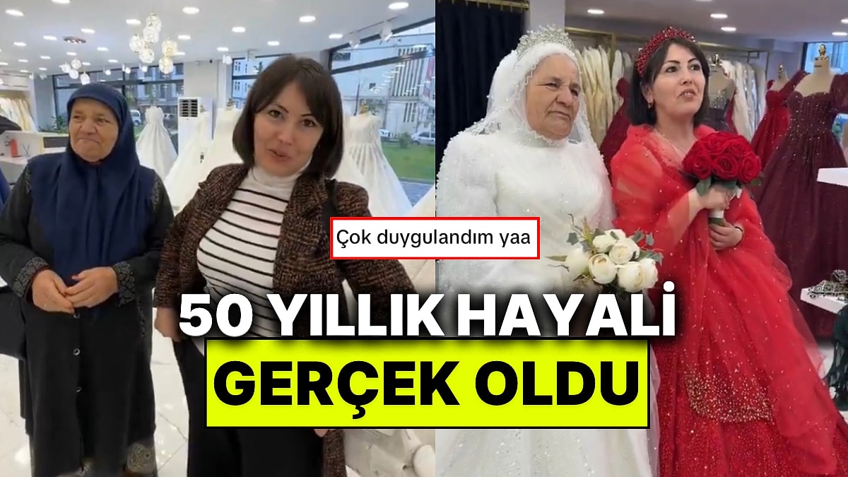 Bir Kadın, Kayınvalidesinin 50 Yıllık Gelinlik Giyme Hayalini Gerçekleştirdi
