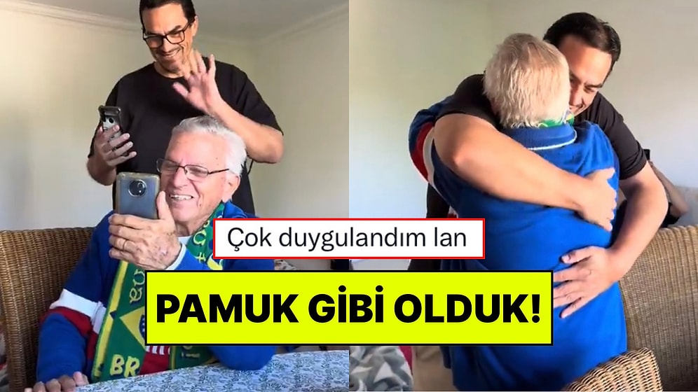 Görüntülü Konuşurken Arkasında Duran Oğlunu Fark Etmeyen Babaya Yapılan Sürpriz İçinizi Isıtacak!