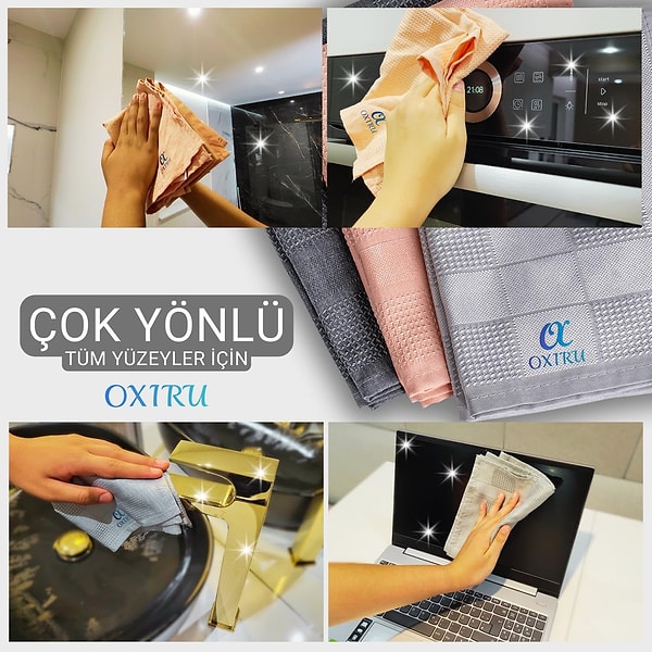 3. OXIRU Mikrofiber Temizlik Bezleri