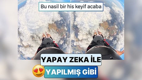 Bir Ekstrem Spor Tutkunu Paraşütle Atladığı Sırada Bulut Kümesinin İçinden Geçtiği Anları Paylaştı