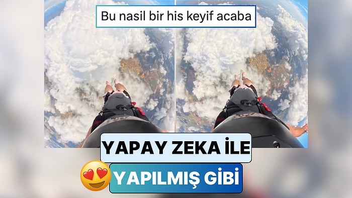 Bir Ekstrem Spor Tutkunu Paraşütle Atladığı Sırada Bulut Kümesinin İçinden Geçtiği Anları Paylaştı