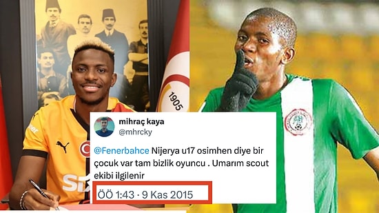 Victor Osimhen'i 10 Yıl Önce Keşfedip Fenerbahçe'ye Öneren Gizemli X Hesabı