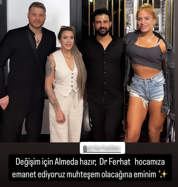 Almeda ilk olarak eski yarışmacı Yunus Emre'yle buluştu. Görseli