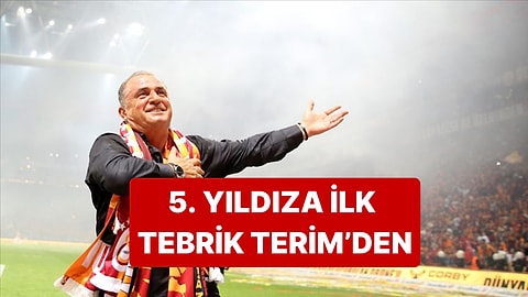 Galatasaray'ın Beşinci Yıldızına İlk Tebrik Fatih Terim'den Geldi