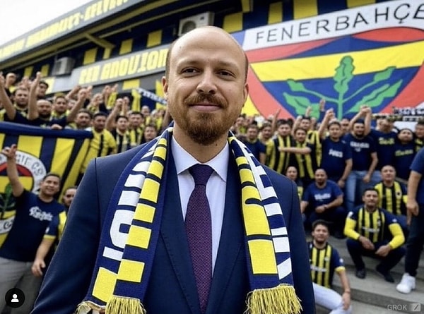 Bilal Erdoğan: "Oğullarımı Fenerbahçe'de tutmak için kıyasıya mücadele veriyorum." Görseli