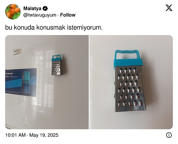 Ancak buzdolabının önünde daha farklı magnetler olanlar da var... Görseli