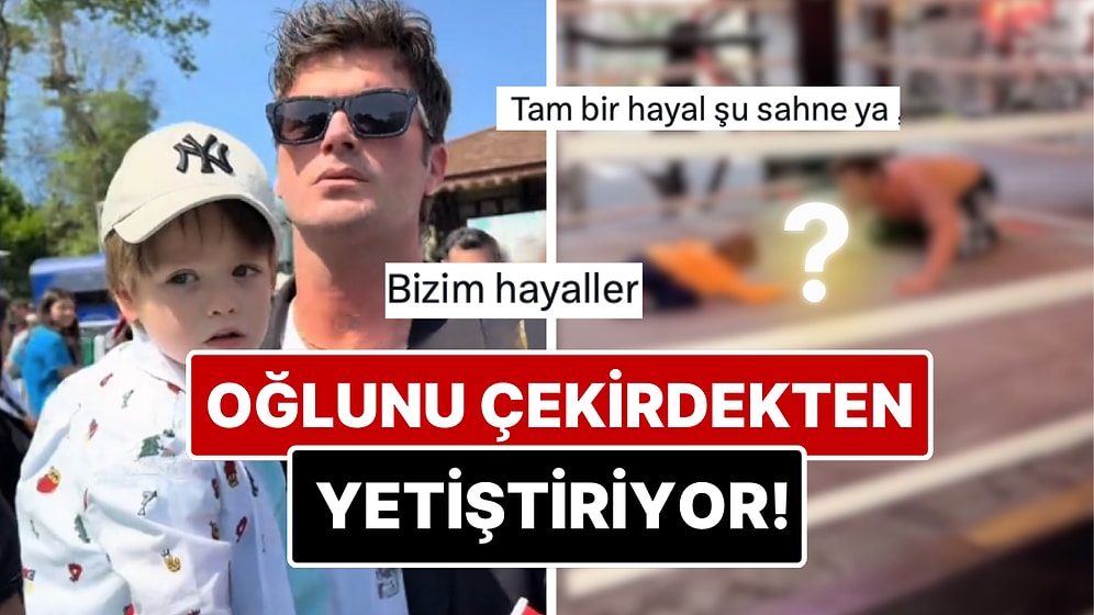 Kurt Efe'yi Çekirdekten Yetiştirme Kararı Alan Kıvanç Tatlıtuğ'un Spor Salonu Halleri Hayallere Daldırttı!