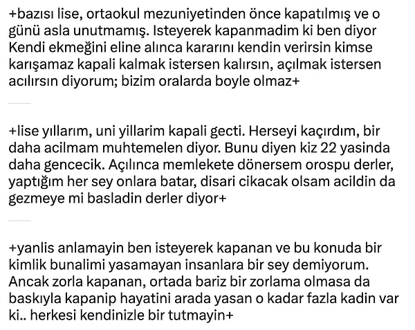 Bir X kullanıcısı bu floodunda hem kendi hemde çevresindeki insanların yaşadıklarını aktardı.