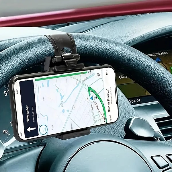 Zore Araç Direksiyon Telefon Tutucu – Siyah Görseli