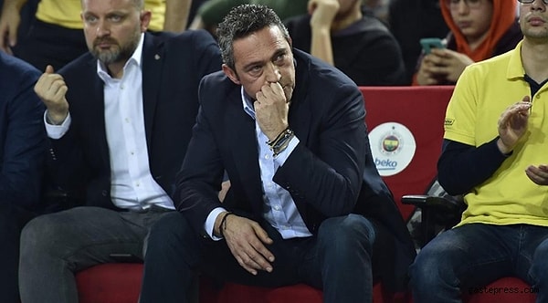 Maçı Ali Koç da takip etti.