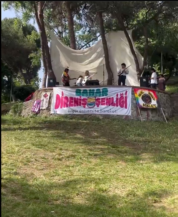 Dün İstanbul’da bulunan Maçka Parkı’nda "Bahar Direnişi Şenliği" etkinliği düzenlendi. Görseli