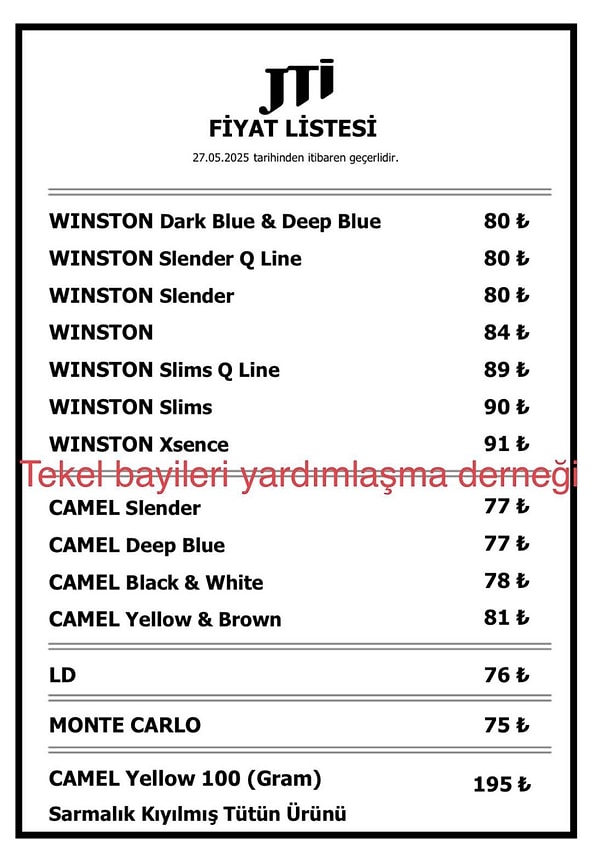 Zamlı sigara fiyatları 👇 Görseli