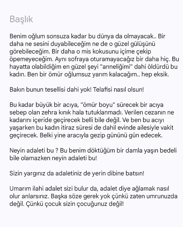 Hatice Doğan’ın paylaşımı 👇