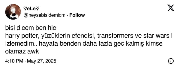 Bir itiraf...