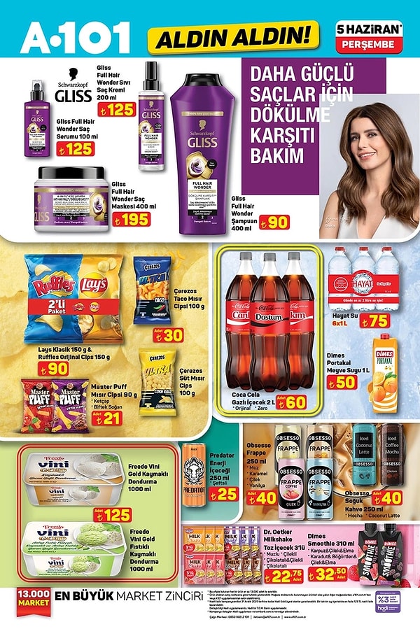 A101 gıda ve hijyen ürünleri