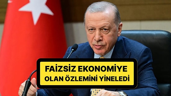 Cumhurbaşkanı Erdoğan'dan 'Faizsiz Ekonomi' Çıkışı: "Faizsiz Bir Ekonomiye Özlemimiz Var"