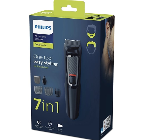 12. Philips MG3720 Erkek Bakım Seti 7'si 1 Arada