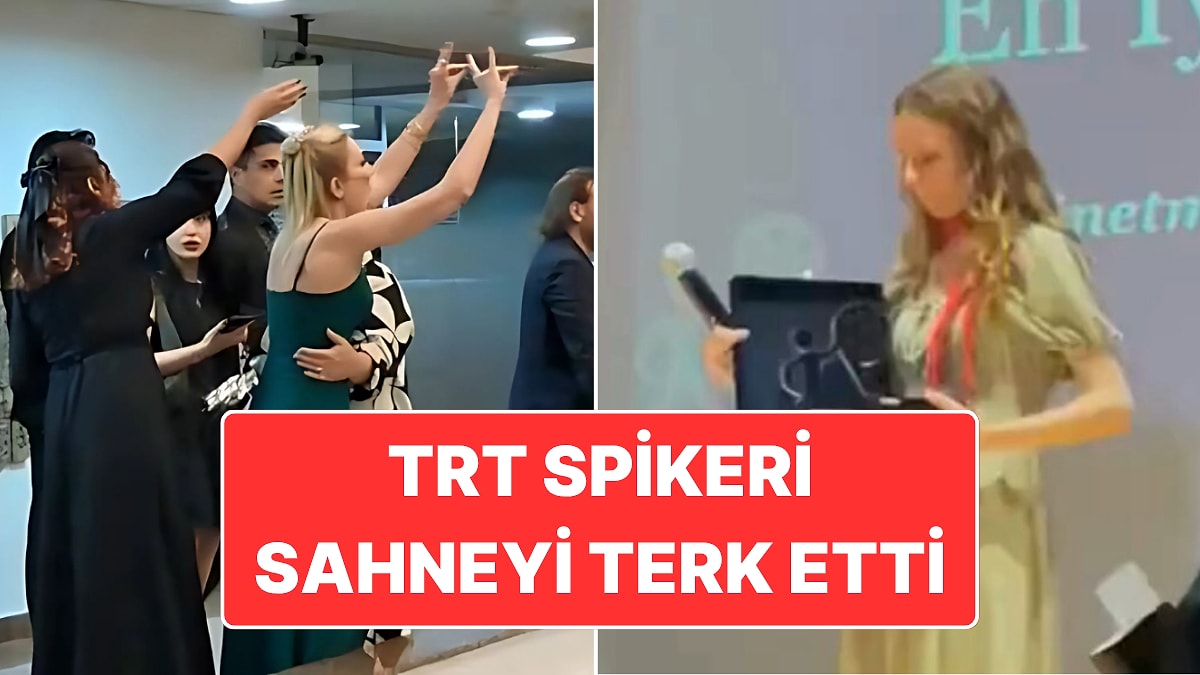TRT Spikeri Oya Eren Festivalde Ödül Alan Yönetmen Ecre Begüm Bayrak’a Tepki Göstererek Sahneyi Terk Etti